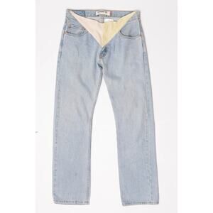 VINTAGE CUSTOM Levi's 505 Straight Fit Soft Butter Leather Front Waist Zip 31x32